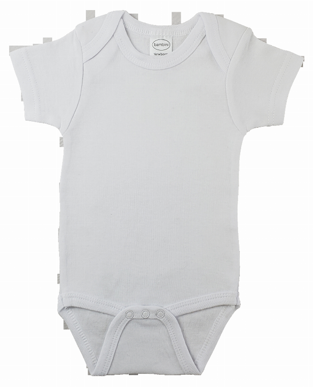 Bambini Interlock Short Sleeve Bodysuit Onezies - 763276001057