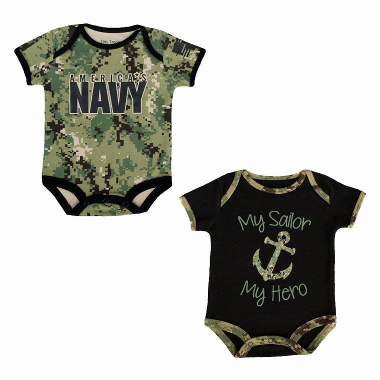 Navy NWU Baby Bodysuits - 659246770132