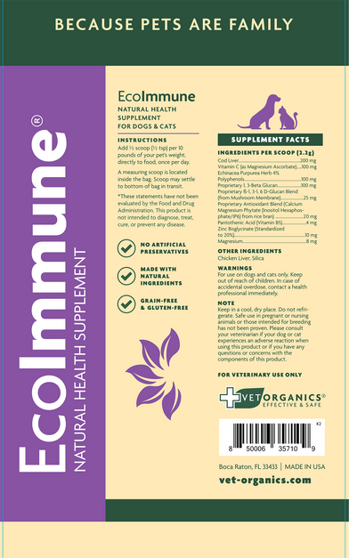EcoImmune Immune Support & Booster Supplement for Dogs & Cats - 850006357093