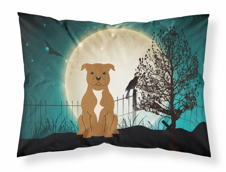 Halloween Scary With Dog Fabric Standard Pillowcase - 638508419842