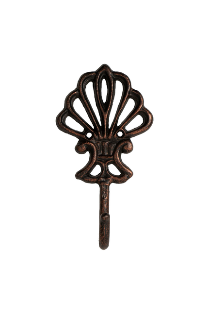FantasHome Wall Mounted Cast Iron Home Decor Single Hook (Fleur De Lis) - 850034368375