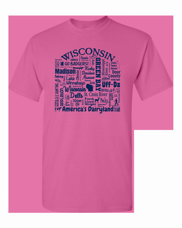 US State Destination Unisex T-shirt - Where Life Takes You (U-W) - 018391112682