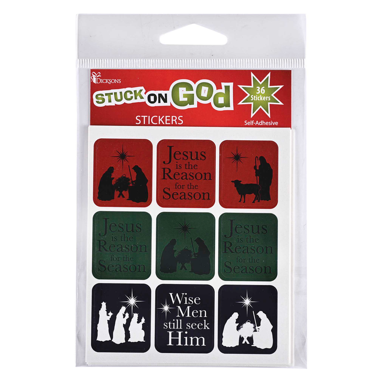 Sticker Sheets Square Jesus Is Reason - 603799640411