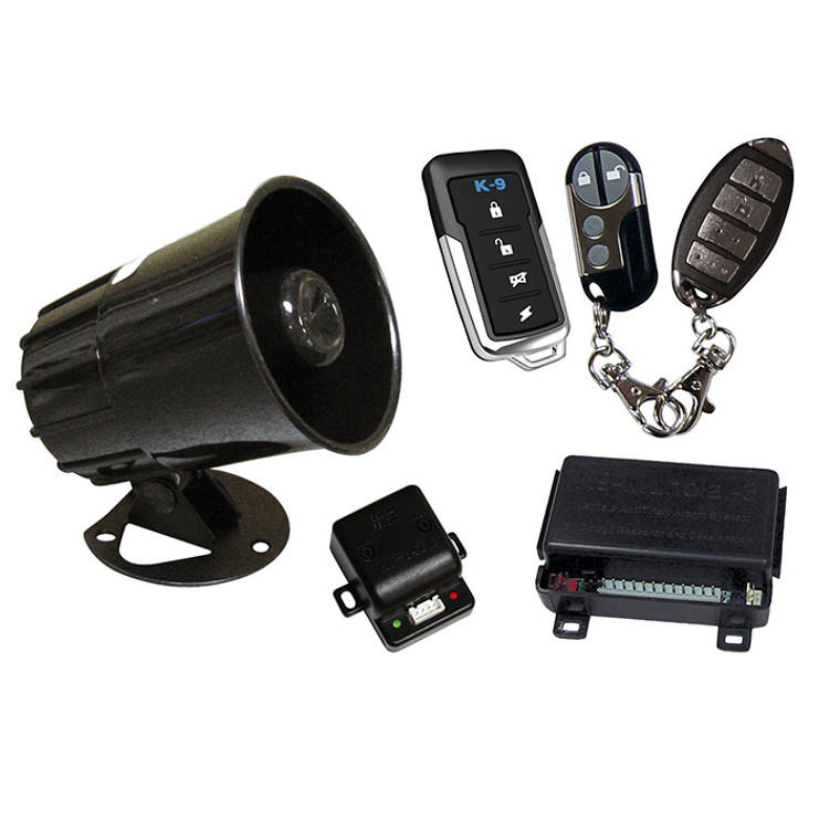 K-9 Car Alarm With Keyless Entry - Includes 3 Different Transmitter Designs! - 289538969373