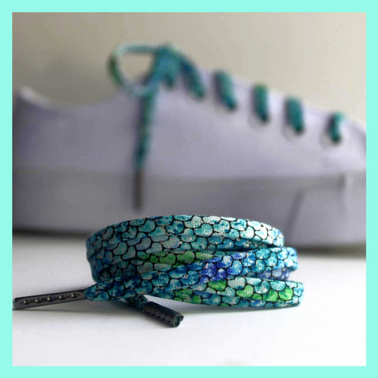 Mermaid Shoelaces with Metal Tips - 735424866016