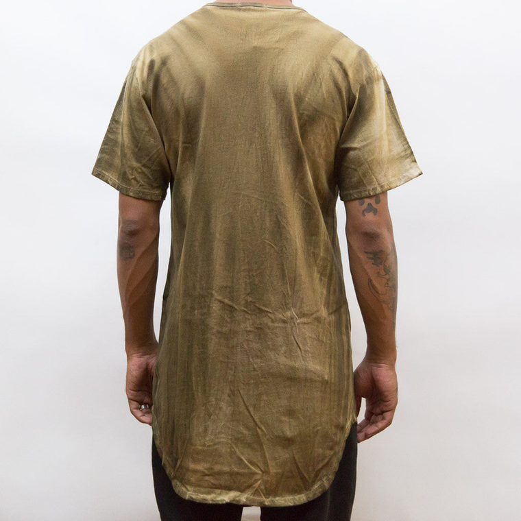 RIVER WASH TEE- OLIVE - 635661369977