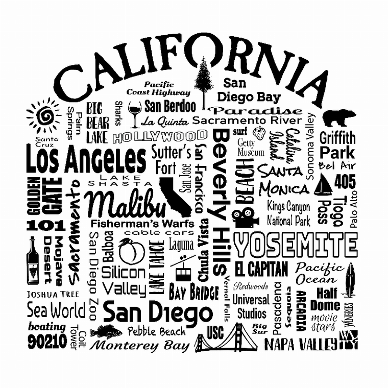 US State Destination Unisex T-shirt - Where Life Takes You (A-F) - 018391114161