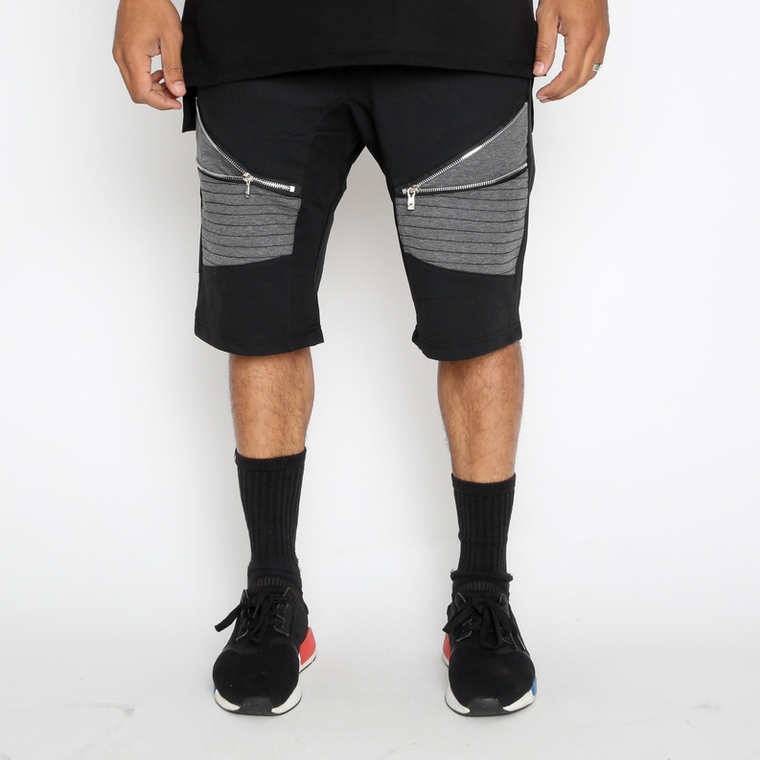 Gray Moto Shorts - 635661368376