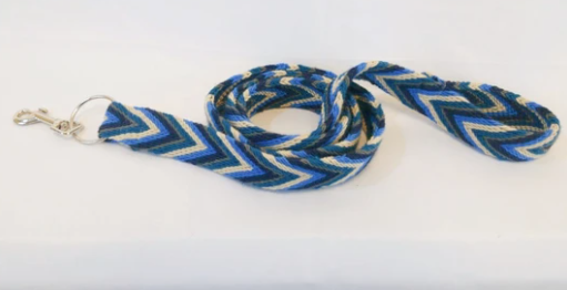 Blue Handmade Wayuu Pet Leash - 252058222975