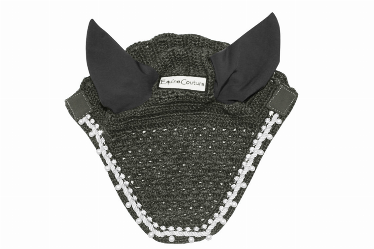 Equine Couture Fly Bonnet with Pearls and Crystals - 849913006408