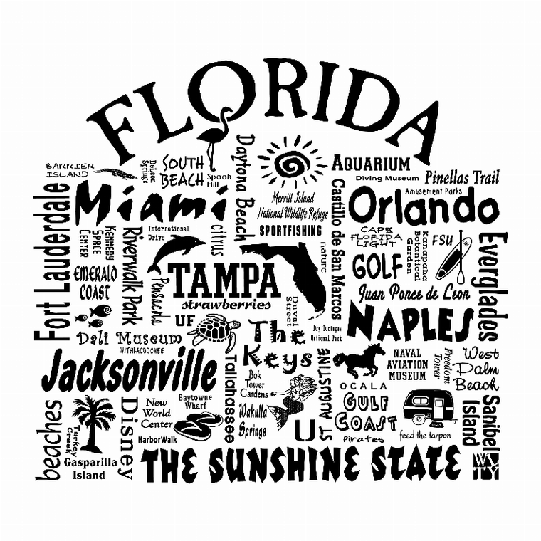 US State Destination Unisex T-shirt - Where Life Takes You (A-F) - 018391112996