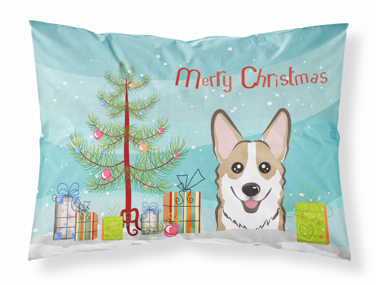 Christmas Tree and Dog Fabric Standard Pillowcase - 638508146663