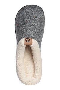 Roxoni Women's Sweater Knit Fleece Lined Clog Slippers Warm House Shoe - 491089952206