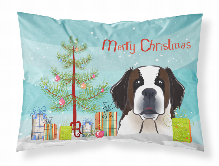 Christmas Tree and Dog Fabric Standard Pillowcase - 638508146595