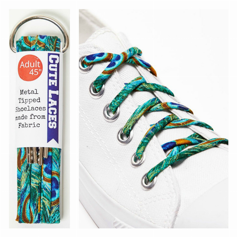 Peacock Feathers Shoelaces - 735424865118
