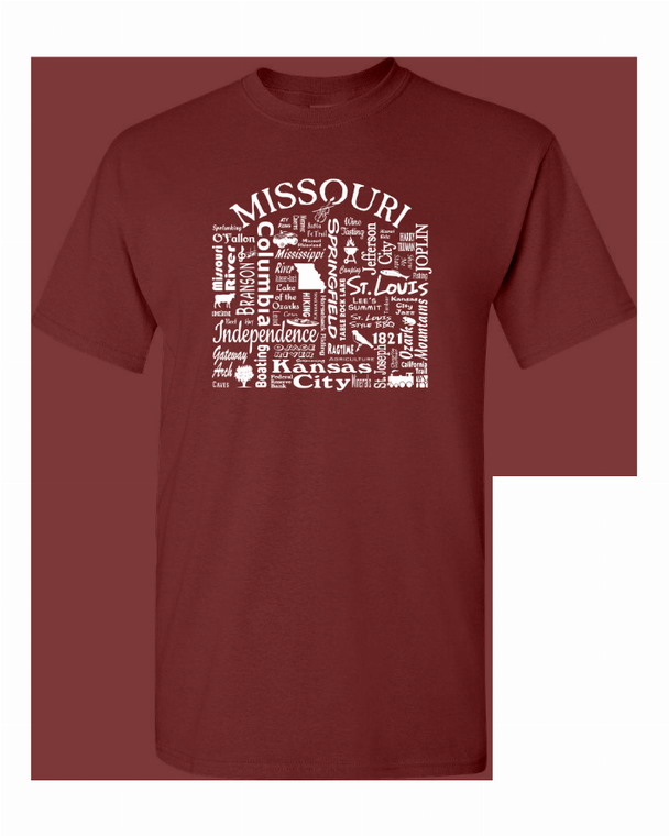 US State Destination Unisex T-shirt - Where Life Takes You (M-N) - 018391115797