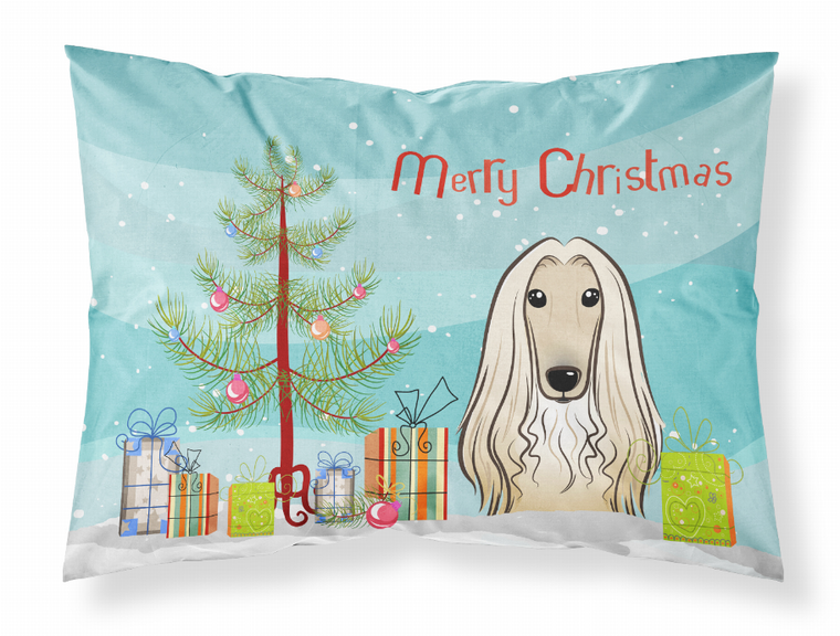 Christmas Tree and Dog Fabric Standard Pillowcase - 638508146571