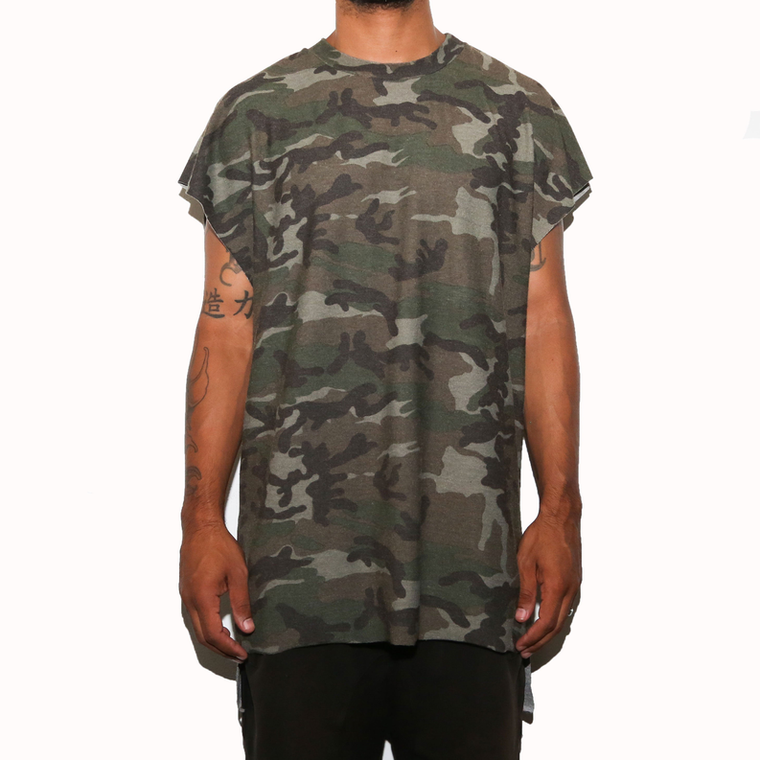 CAMO CUTOFF TEE - 635661372410