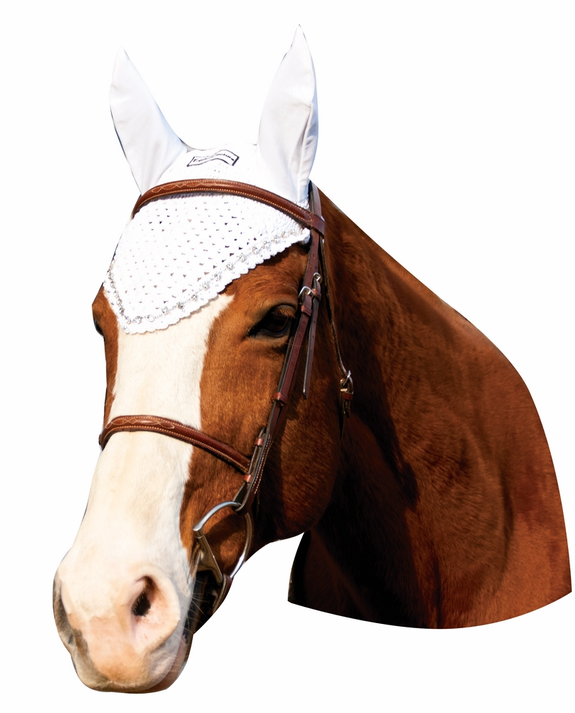 Equine Couture Fly Bonnet with Crystals - 849913044059