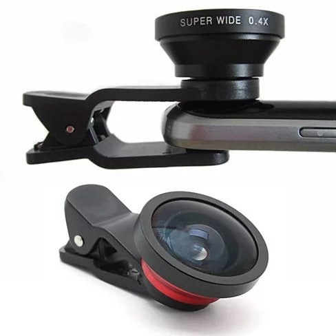 SUPER WIDE Clip and Snap Lens for iPhone and any Smartphone - 740016256601
