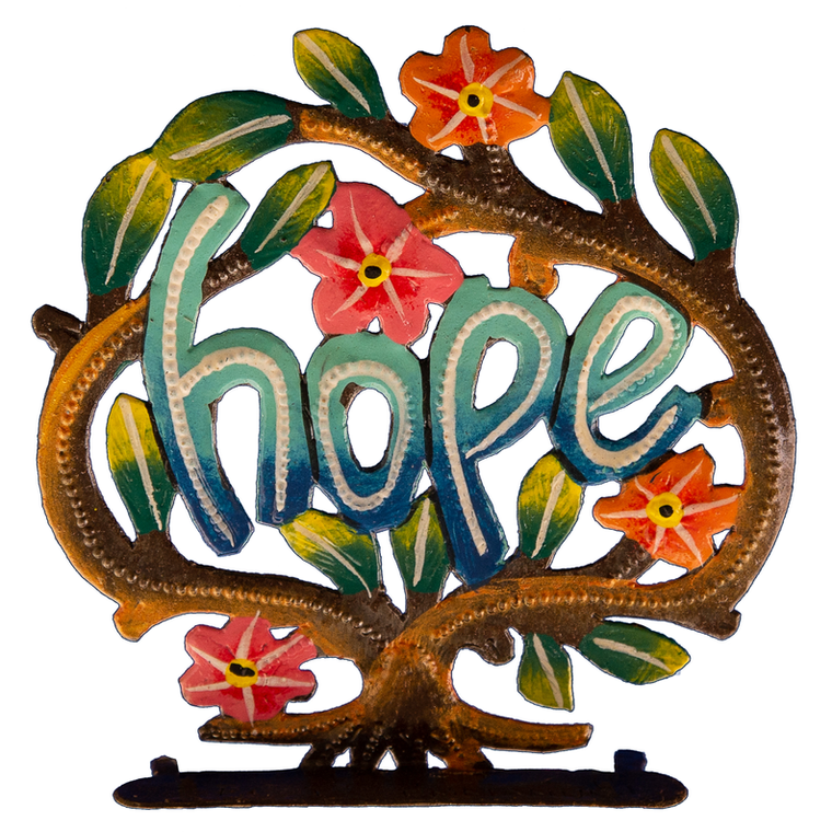 Freestanding Painted Hope Tree - 695924869781