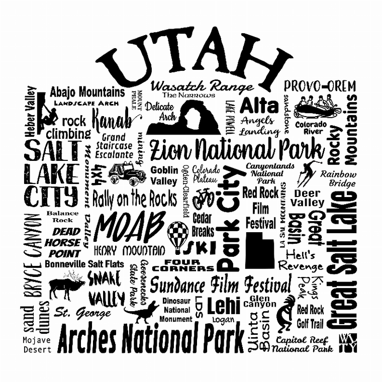 US State Destination Unisex T-shirt - Where Life Takes You (U-W) - 018391110744