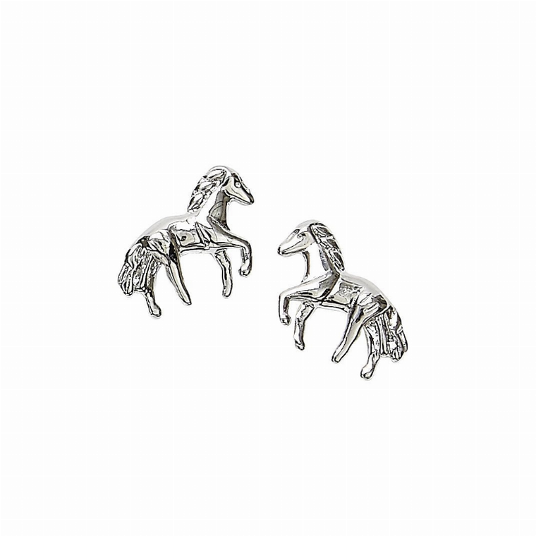 AWST Int'l  Sterling Silver Mini Horse Earrings - 840862013264