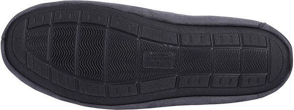 Roxoni Mens Slippers, Suede Moccasin Slipper with Memory Foam - 049108993425