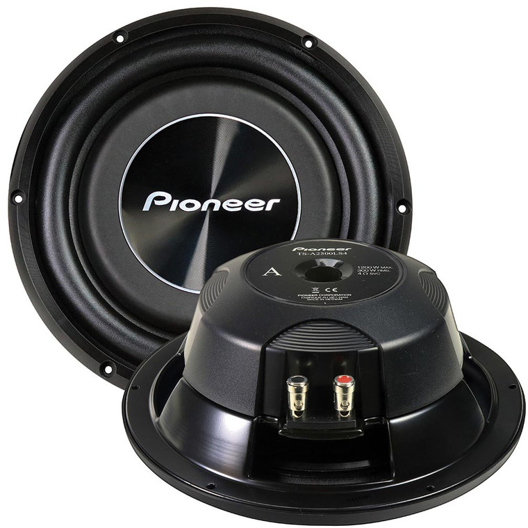 Pioneer 10" Shallow Mount Woofer 4 Ohm 1200w Max - 884938446600