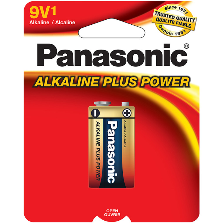 Panasonic 9-volt Alkaline Plus Power (single) - 073096300064
