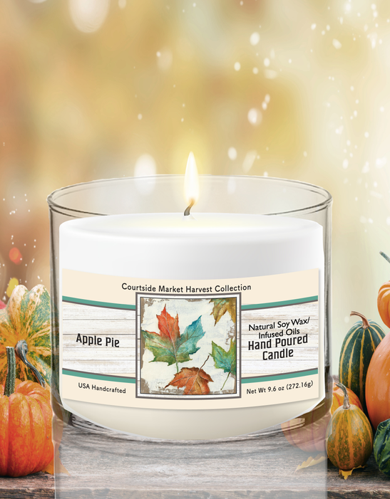 Courtside Market Oak Leafs Soy Wax Candle in Glass Jar - 840305865337