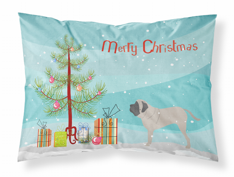 Merry Christmas Tree With Dog Fabric Standard Pillowcase - 638508478337