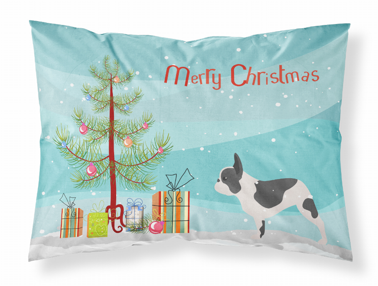 Merry Christmas Tree With Dog Fabric Standard Pillowcase - 638508478184