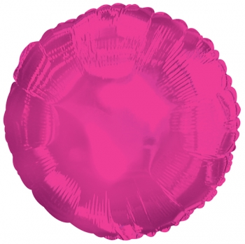 Hot Pink Round Mylar Balloon - 850048023338