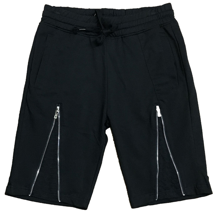 Front Zipper Moto Shorts - 635661368505
