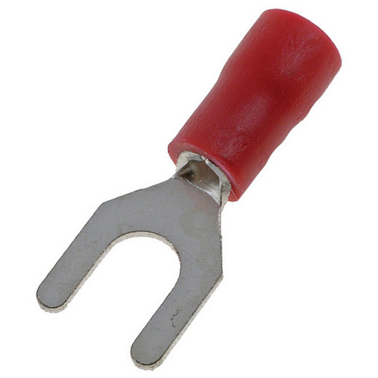 Spade Terminals #6 22-18 Ga. 100 Pcs; Red; Xscorpion - 6930148924385