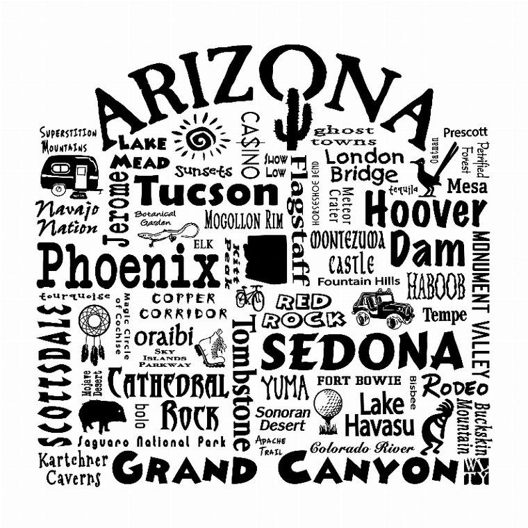 US State Destination Unisex T-shirt - Where Life Takes You (A-F) - 018391115581