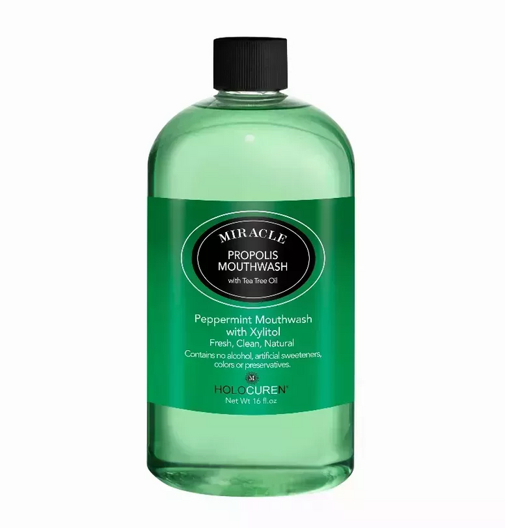 Miracle Propolis Mouthwash with Tea Tree Oil, 16 oz - 853714004143