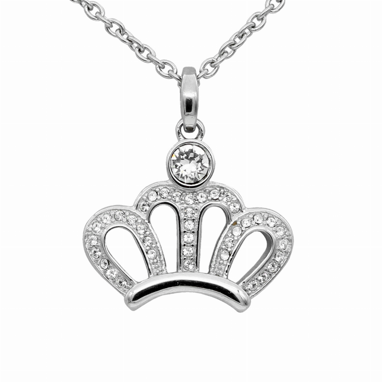 Sparkling Crown Necklace - 734130261221