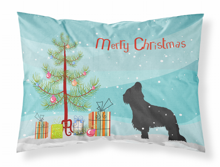 Merry Christmas Tree With Dog Fabric Standard Pillowcase - 638508478030