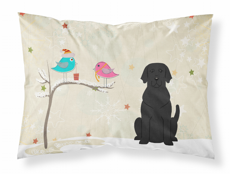 Caroline?s Treasures, Inc. Christmas Presents Between Friends Dog Theme Pillowcase ? White Moisture-Wicking