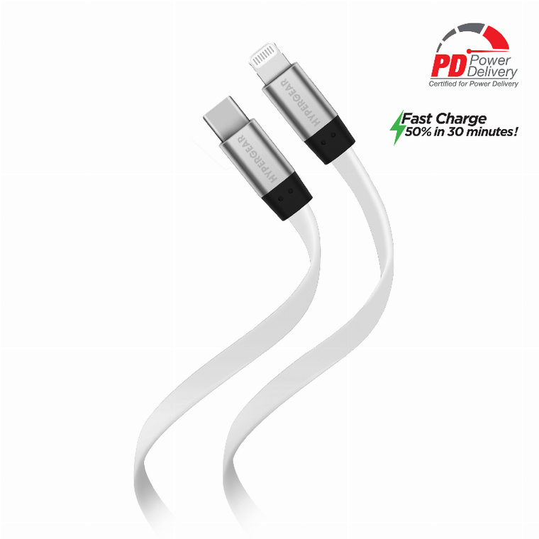 Flexi USB-C to Lightning Flat Cable 6ft - 633755154225