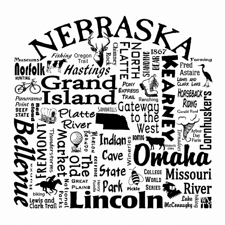 US State Destination Unisex T-shirt - Where Life Takes You (M-N) - 018391114858