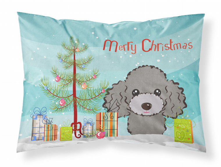 Christmas Tree and Dog Fabric Standard Pillowcase - 638508146724