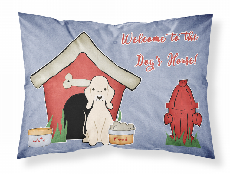 Caroline?s Treasures Dog House Collection Fabric Pillowcase, Standard, White Moisture-Wicking