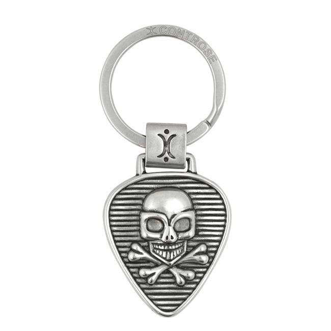Skull, Crossbones & Rock-n-Roll Key Ring - 734130261306