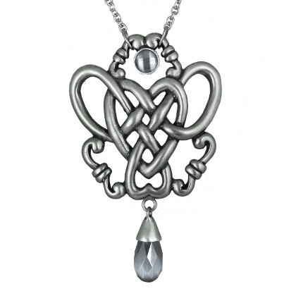 Forget Me Knot - Knot with Stones Necklace - 734130258016