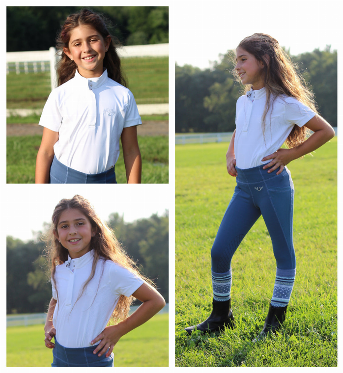 Equine Couture Children's Cara Short Sleeve Show Shirt - 849913066204