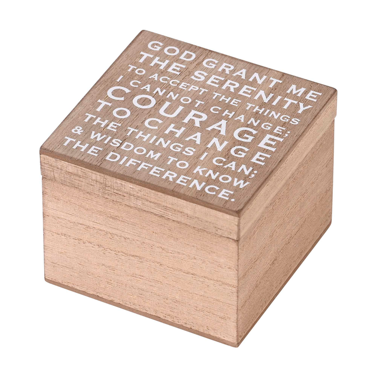 Keepsake Box Serenity Prayer 4x4 - 603799656740