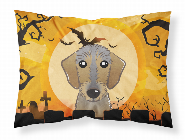 Carolines Treasures, Inc Halloween With Dog Fabric Standard Pillowcase, Standard, Moisture Wicking